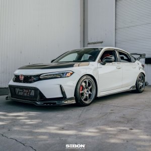 Honda Civic Front Lip - Seibon - MB-Style - Carbon Fiber - 2023+ Honda Civic Front Lip - Seibon - MB-Style - Carbon Fiber - 2023+